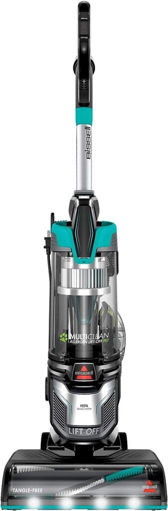 BISSELL 2998 MultiClean Allergen Lift-Off Pet Vacuum with HEPA Filter Sealed System, Lift-Off Portable Pod, LED Headlights, Specialized Pet Tools, Easy Empty,Blue/ Black