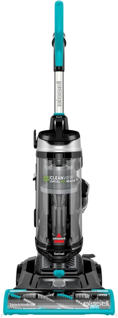BISSELL CleanView Swivel Pet Reach Full-Size Vacuum Cleaner, with Quick Release Wand,  Swivel Steering, 3198A, Color May Vary